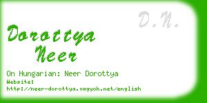 dorottya neer business card